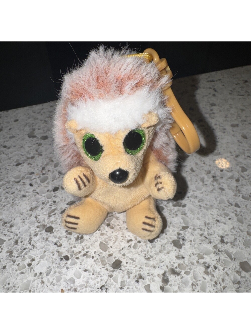 Ty Beanie Baby Bellies - BUMPER the Hedgehog (Plastic Key Clip 4 Inch) 2022